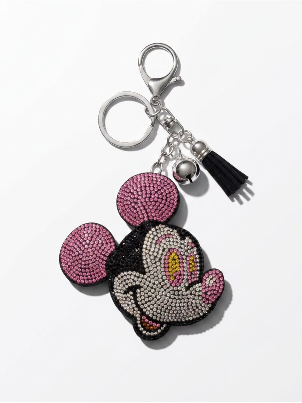 Mickey Mouse Crystal Keychain Bag Backpack Charm